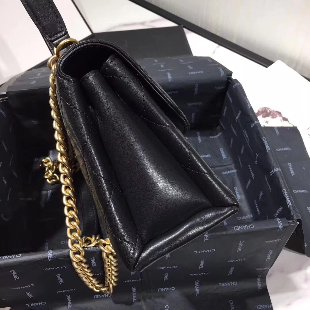 Chanel Flap Bag With Top Handle AS1174