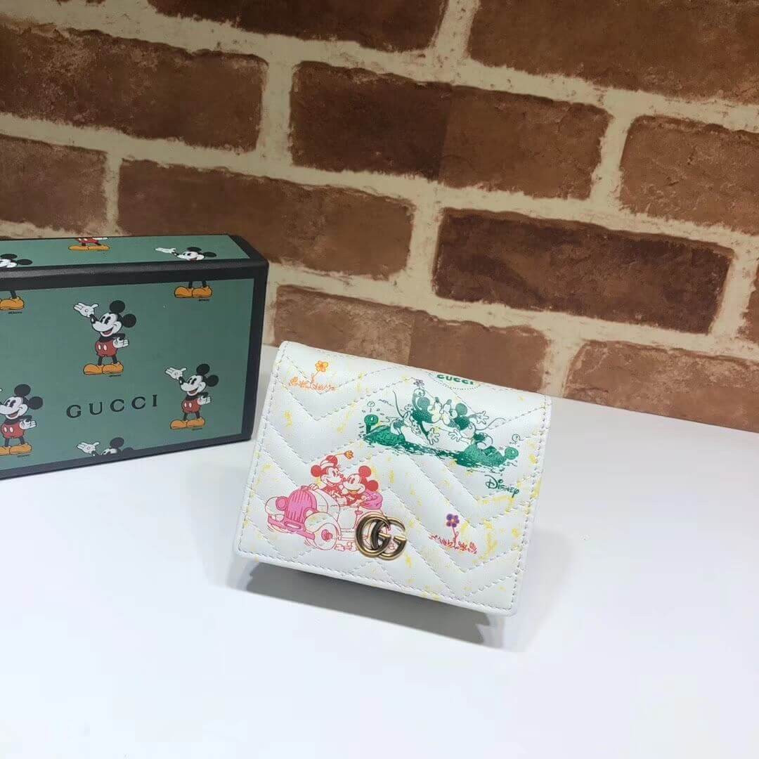 Disney x Gucci GG Marmont Card Case Wallet 616768