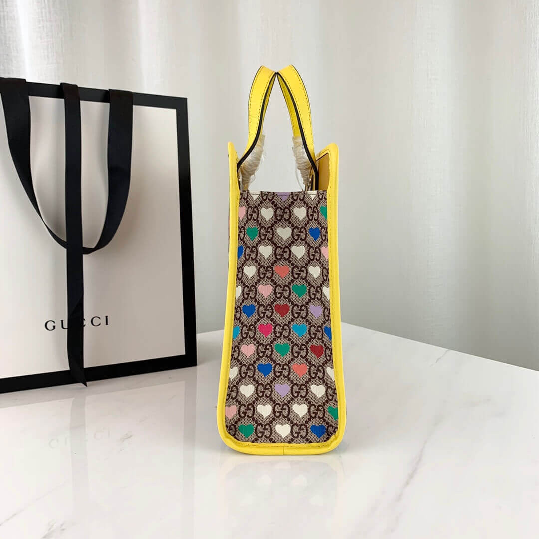 Gucci Childrens GG Hearts Tote Bag 605614
