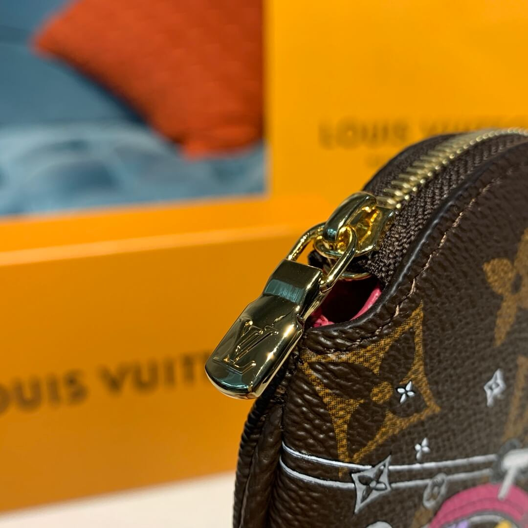 Louis Vuitton Courchevel Round Coin Purse M61926