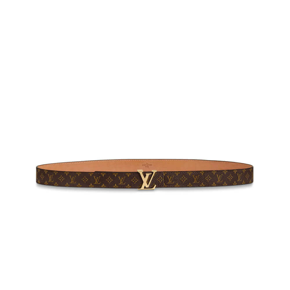 Louis Vuitton 25mm Mini Monogram Canvas LV Initials Belt M9781W