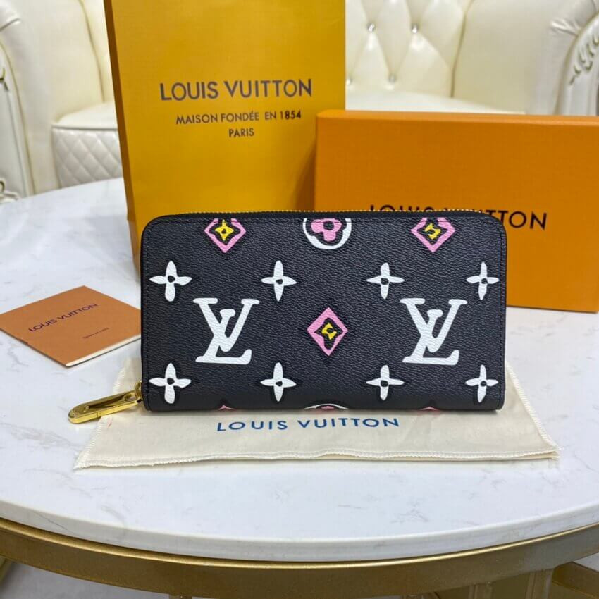Louis Vuitton Monogram Pattern Zippy Wallet M80676 M80683