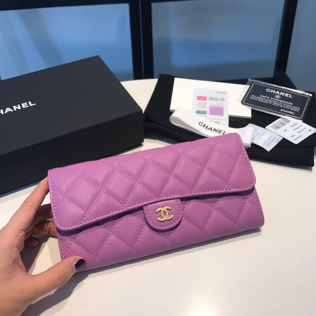 Chanel Grainy Calfskin Classic Bifold Wallet A31505