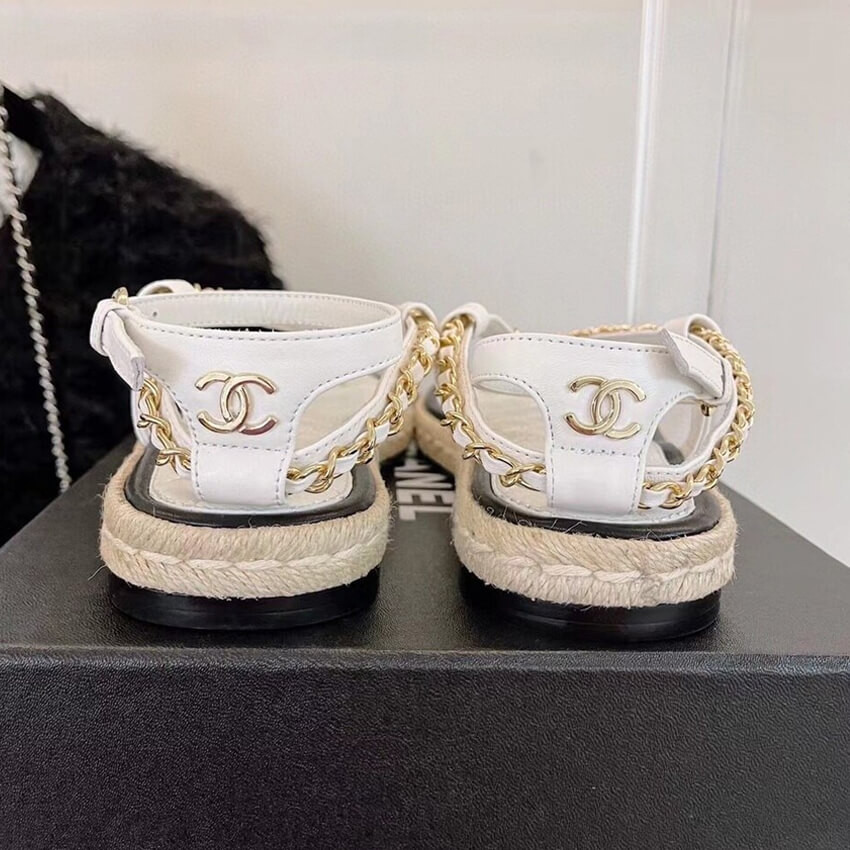 Chanel Lambskin Leather Strappy Sandals G36921