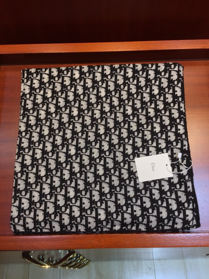 Dior Cashmere Wool Square Shawl 2625