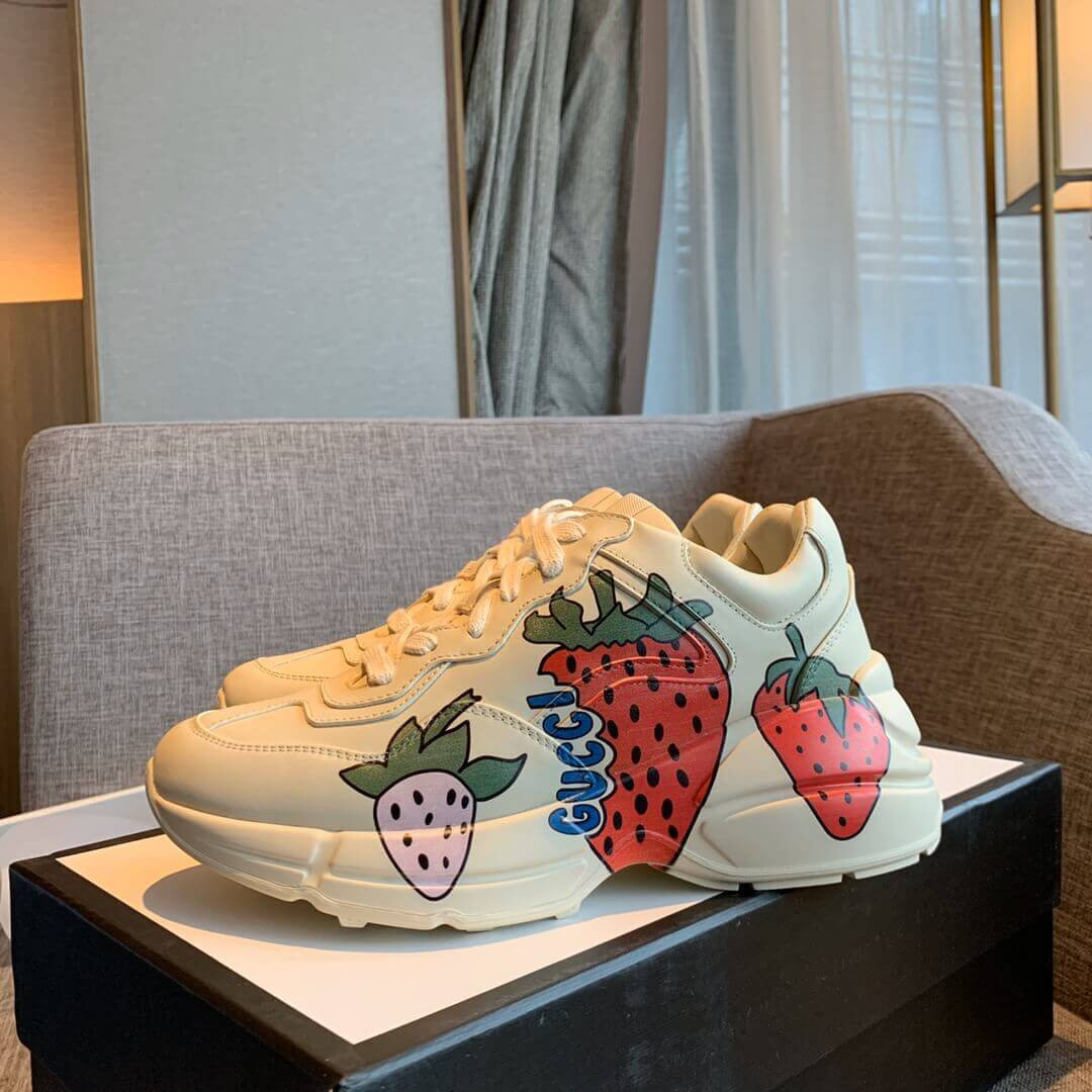 Gucci Rhyton Sneaker With Gucci Strawberry 576963