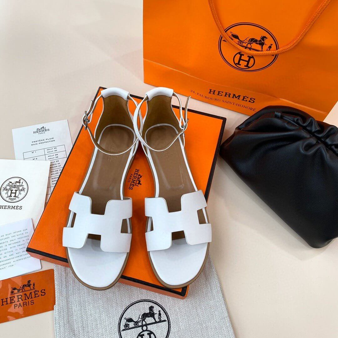 Hermes Santorini Sandal Calfskin Leather H2022