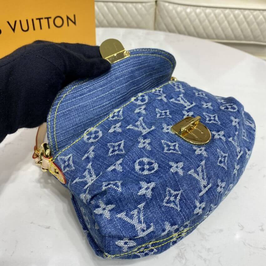 Louis Vuitton Monogram Denim Mini Pleaty M95050