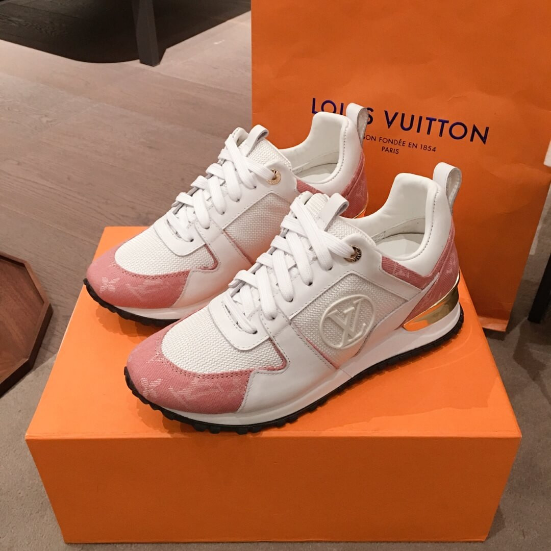 Louis Vuitton Monogram Denim Run Away Sneaker 1A4WP7 Pink