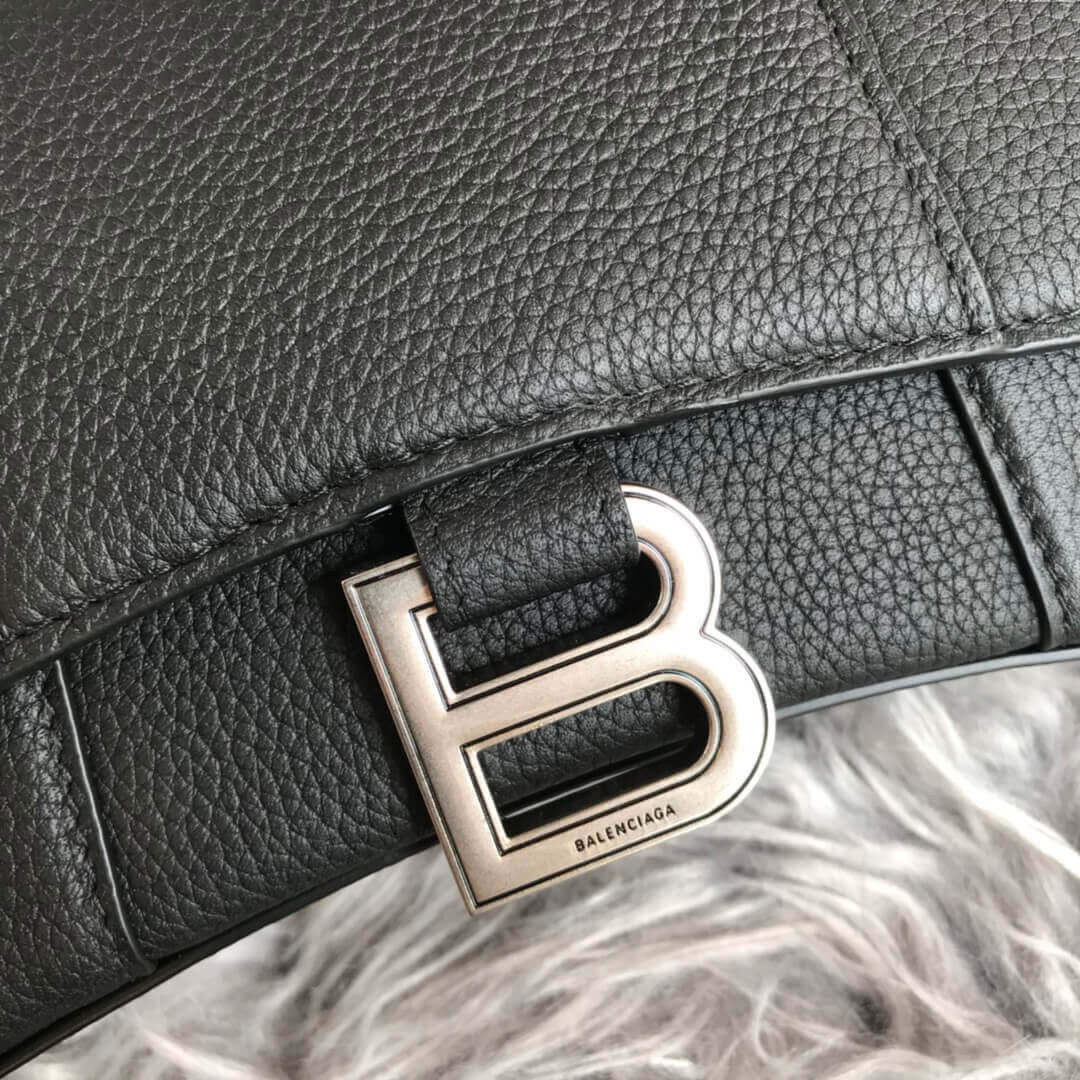 Balenciaga Hourglass XS Textured-Leather Tote