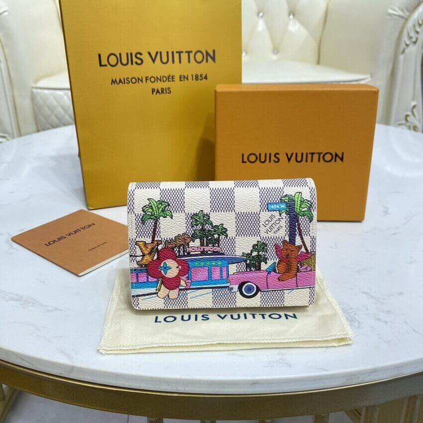 Louis Vuitton Damier Azur Victorine Wallet N60478