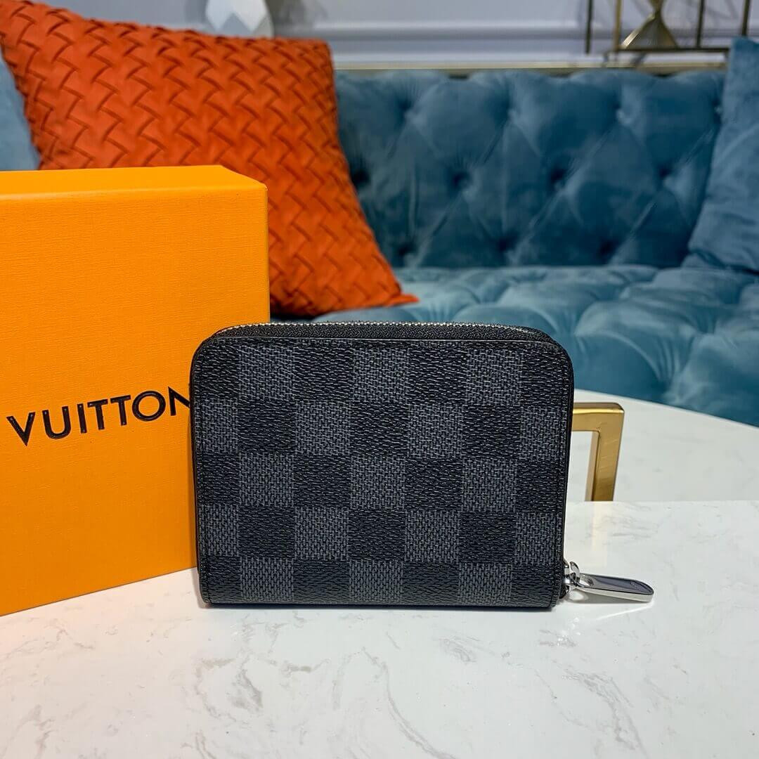 Louis Vuitton Damier Graphite Zippy Coin Purse N60067