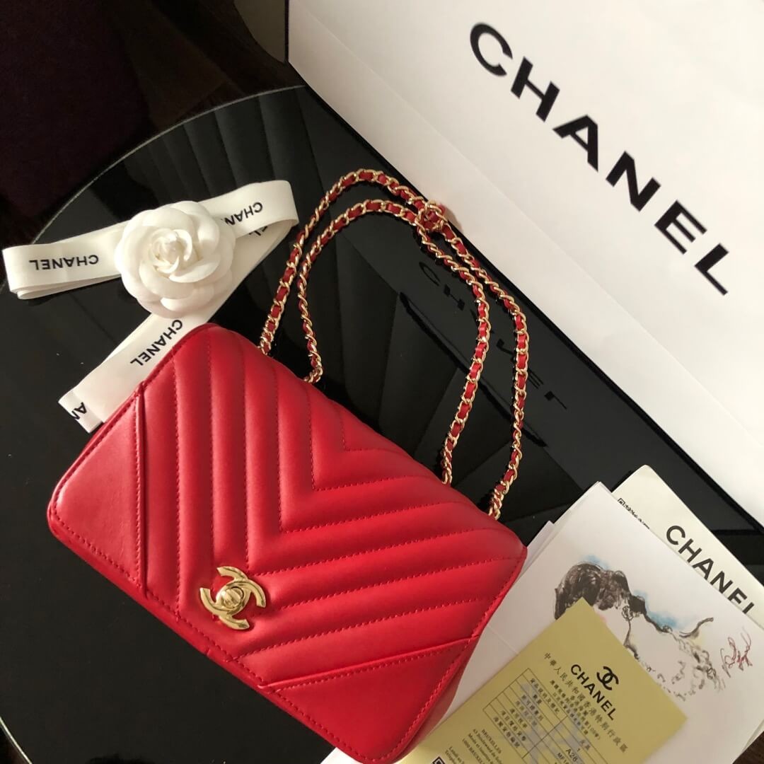 Chanel Calfskin Mini Flap Bag A91586