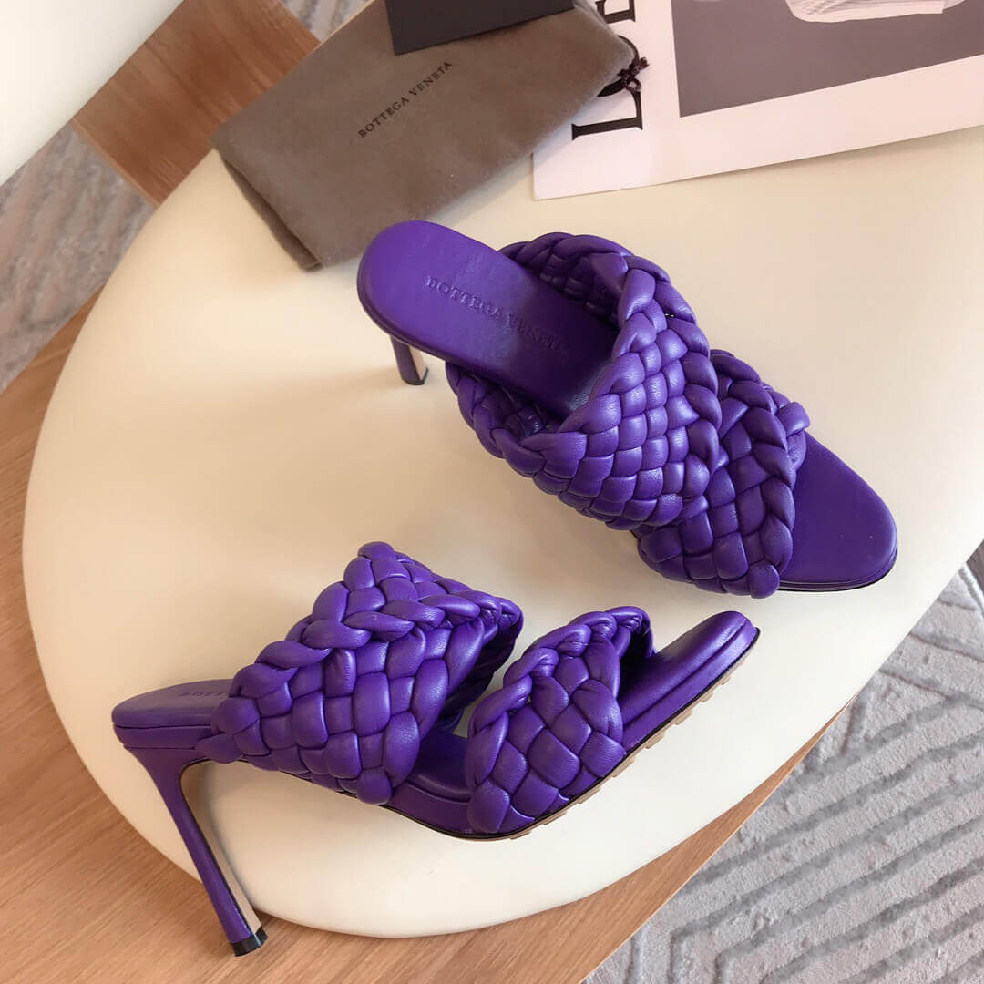 Bottega Veneta BV Curve Sandals 621213 Purple