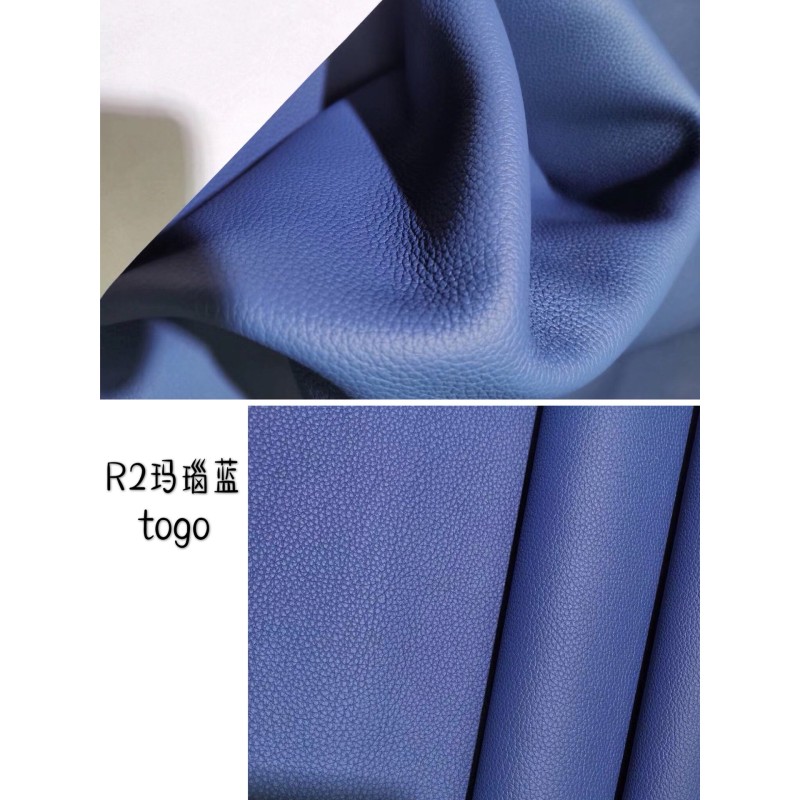 Hermes makes exclusive leather Togo calfskin: blue line