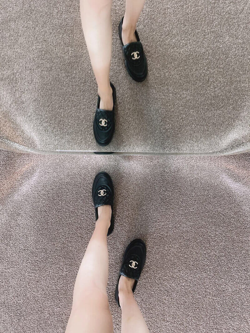 Chanel Black Lambskin Loafer G36646