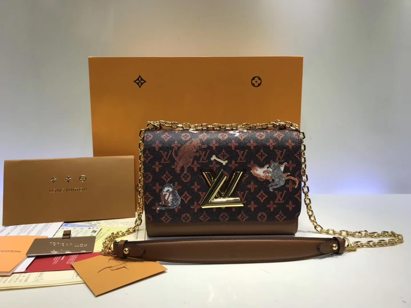 Louis Vuitton Monogram Canvas Twist MM M44408