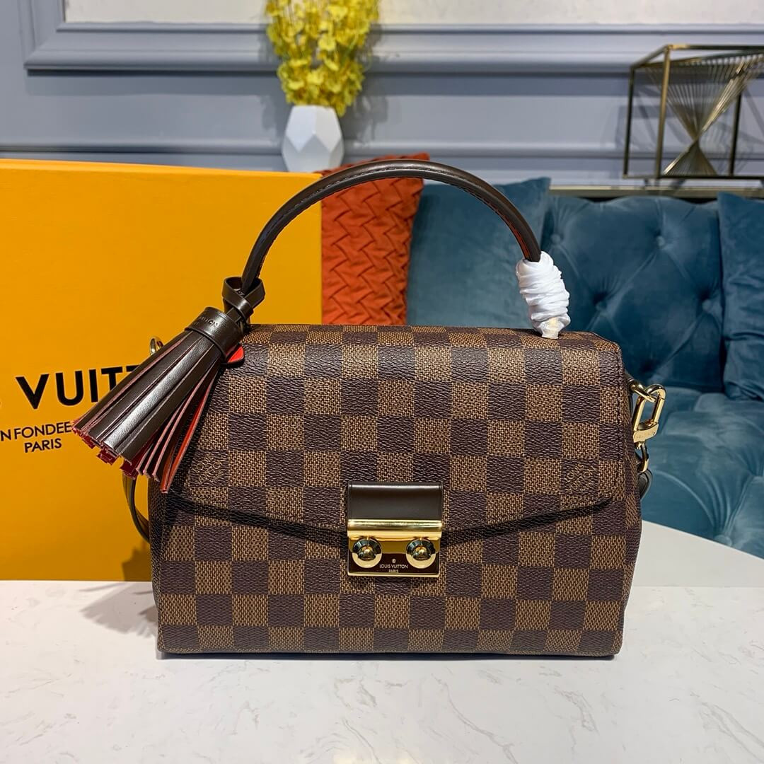 Louis Vuitton Damier Ebene Canvas Croisette N53000