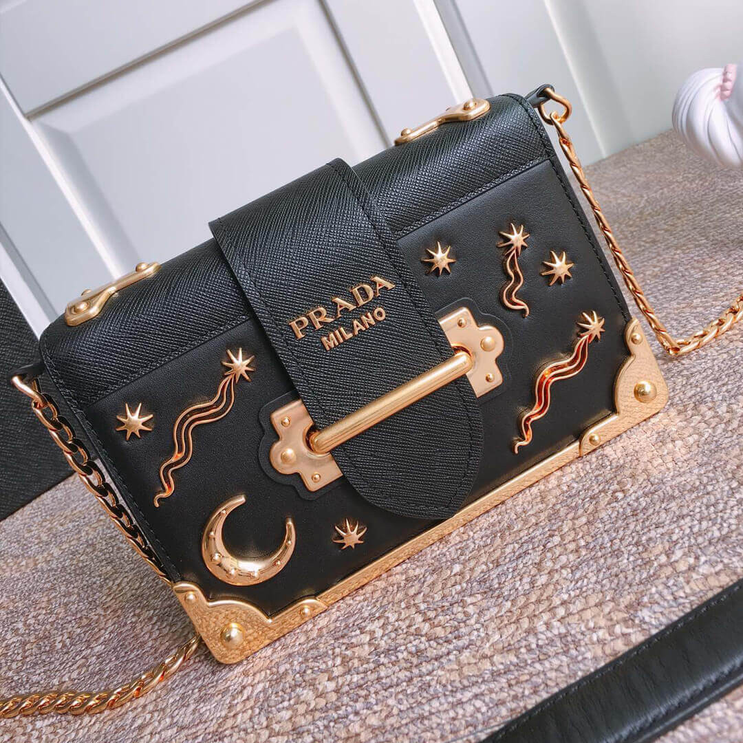 Prada Astrology Embellished Cahier Bag 1BH018