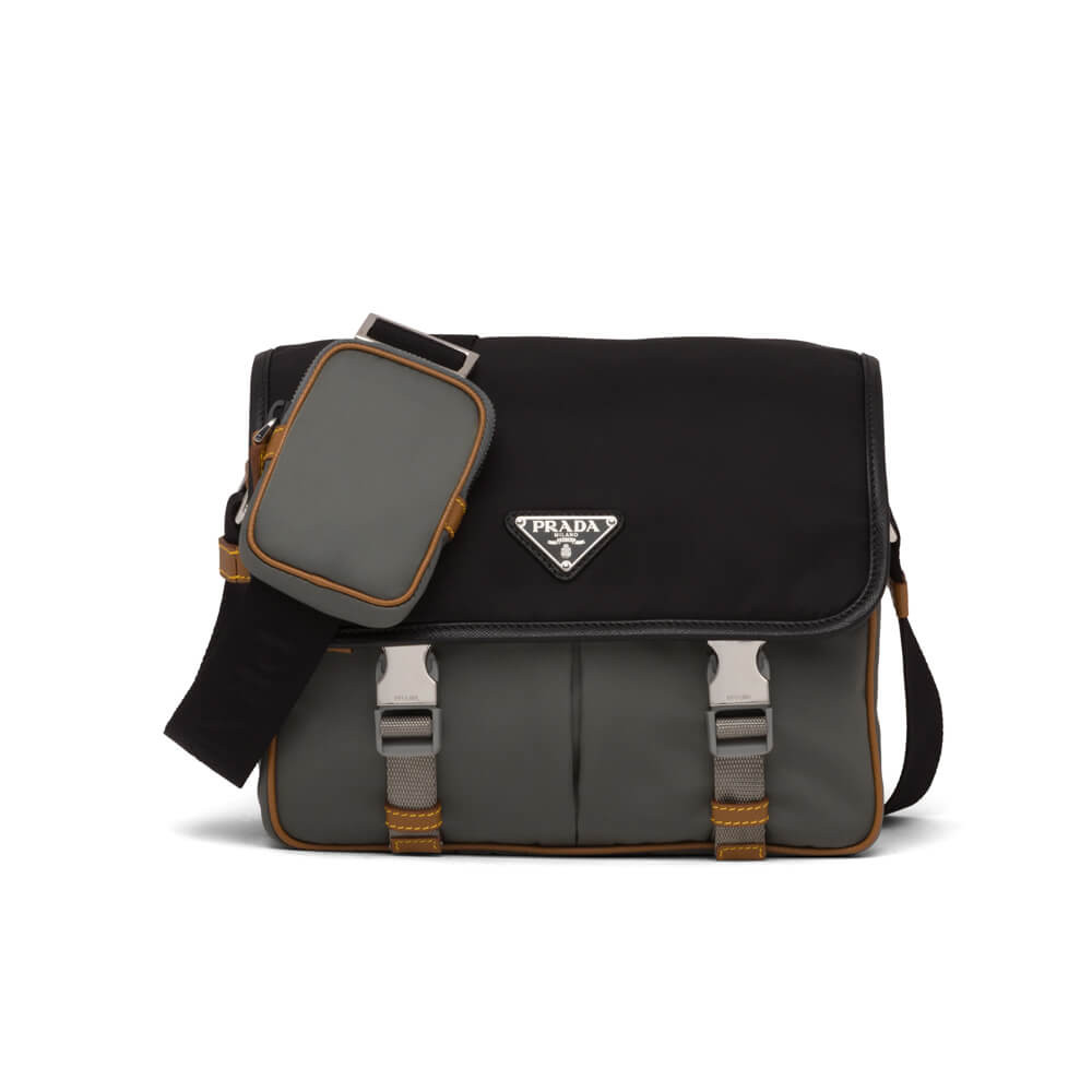 Prada Nylon and Saffiano Leather Bag with Strap 2VD769