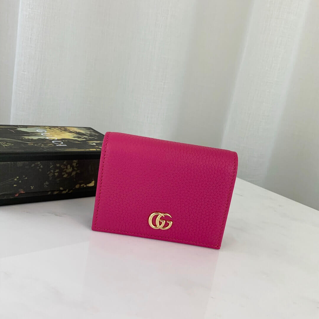 Gucci Leather Card Case Wallet 456126