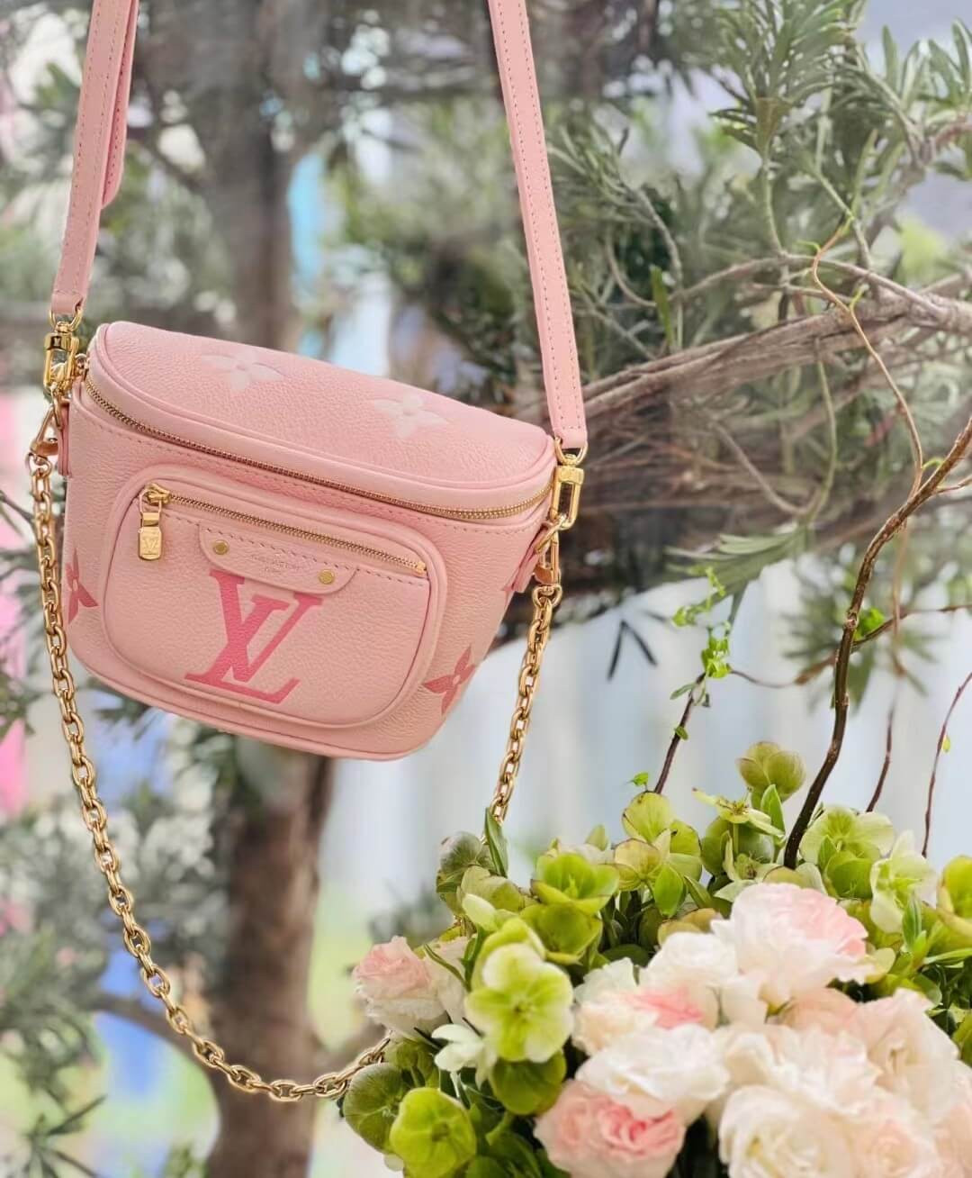 Louis Vuitton Monogram Empreinte Mini Bumbag M82347
