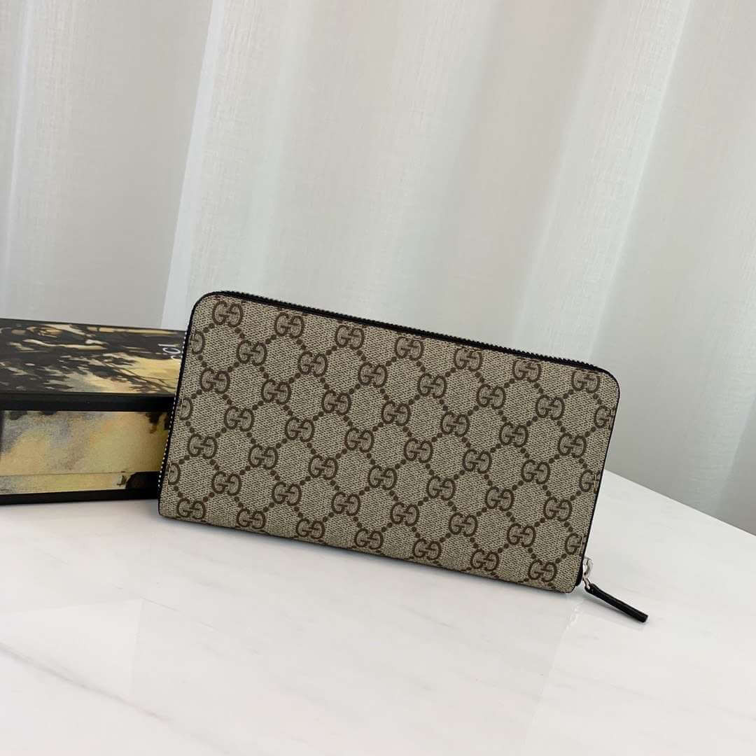 Gucci GG Supreme Zip Around Wallet 233194