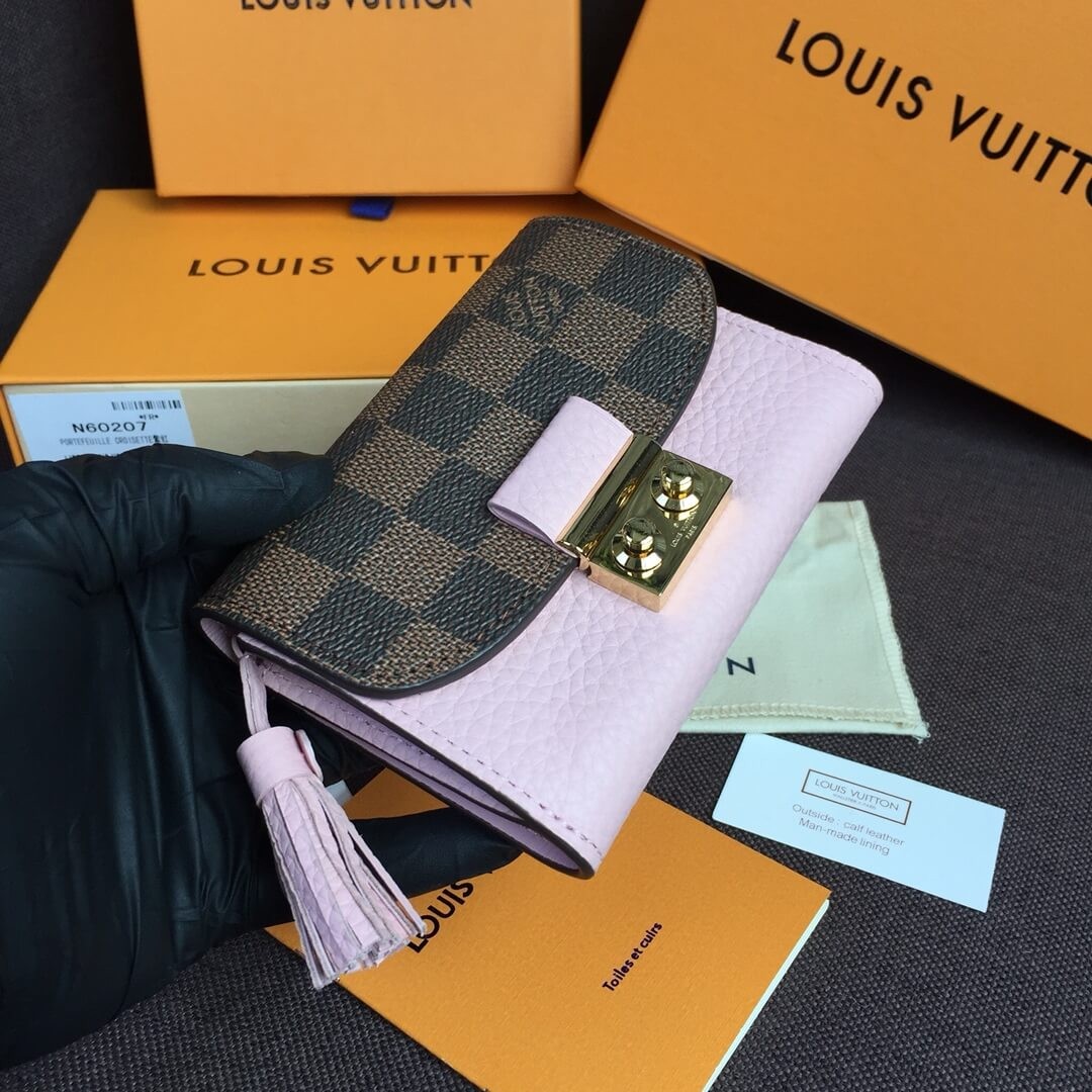 Louis Vuitton Damier Ebene Croisette Compact Wallet N60208