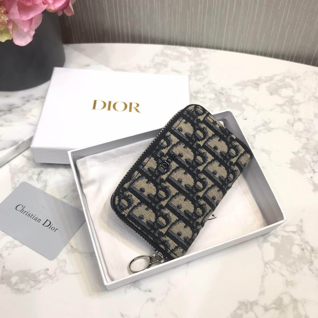 Christian Dior Oblique Saddle Coin Pouch M016