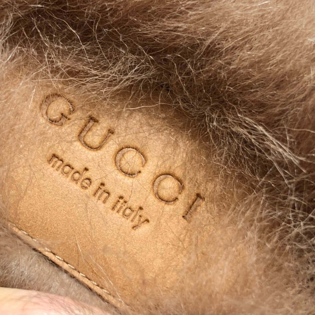 Gucci Princetown Velvet Slipper 397749