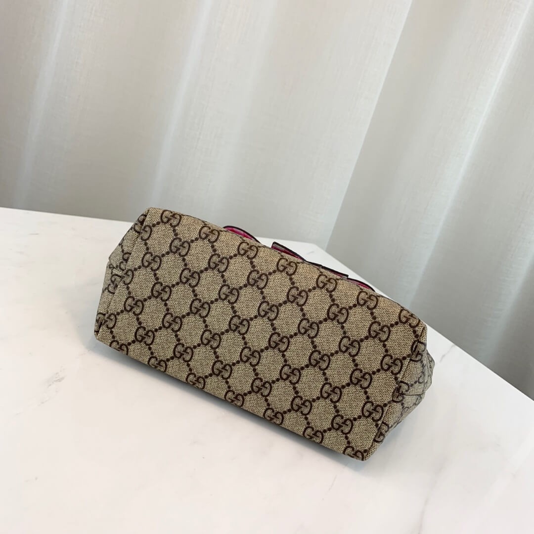 Gucci Childrens GG Supreme Rainbow Bow Tote 501804