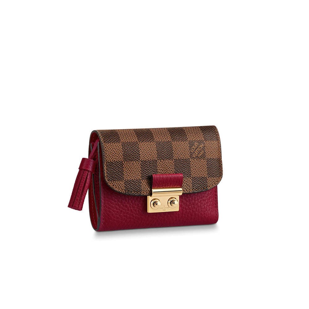 Louis Vuitton Damier Ebene Croisette Compact Wallet N60208