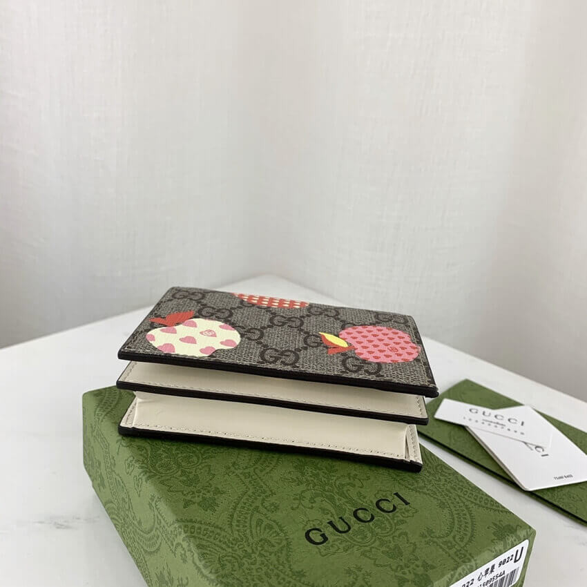 Gucci Les Pommes Card Case Wallet 663922