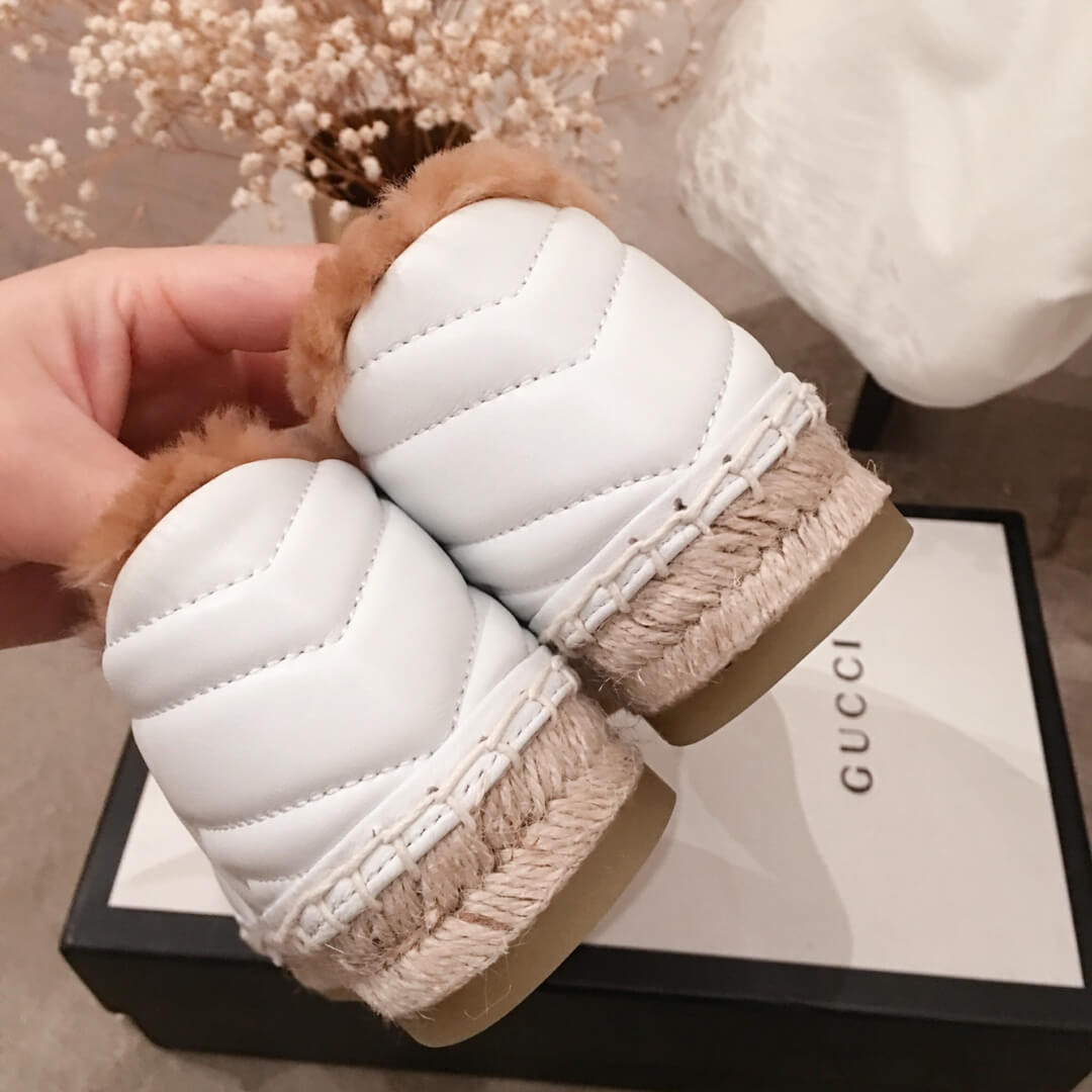 Gucci Leather Espadrille With Double G 551891