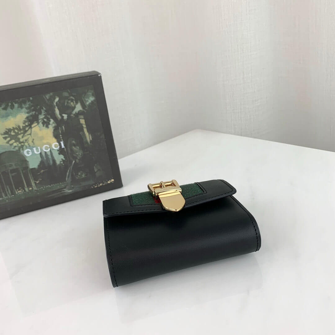 Gucci Sylvie Leather Wallet 476081