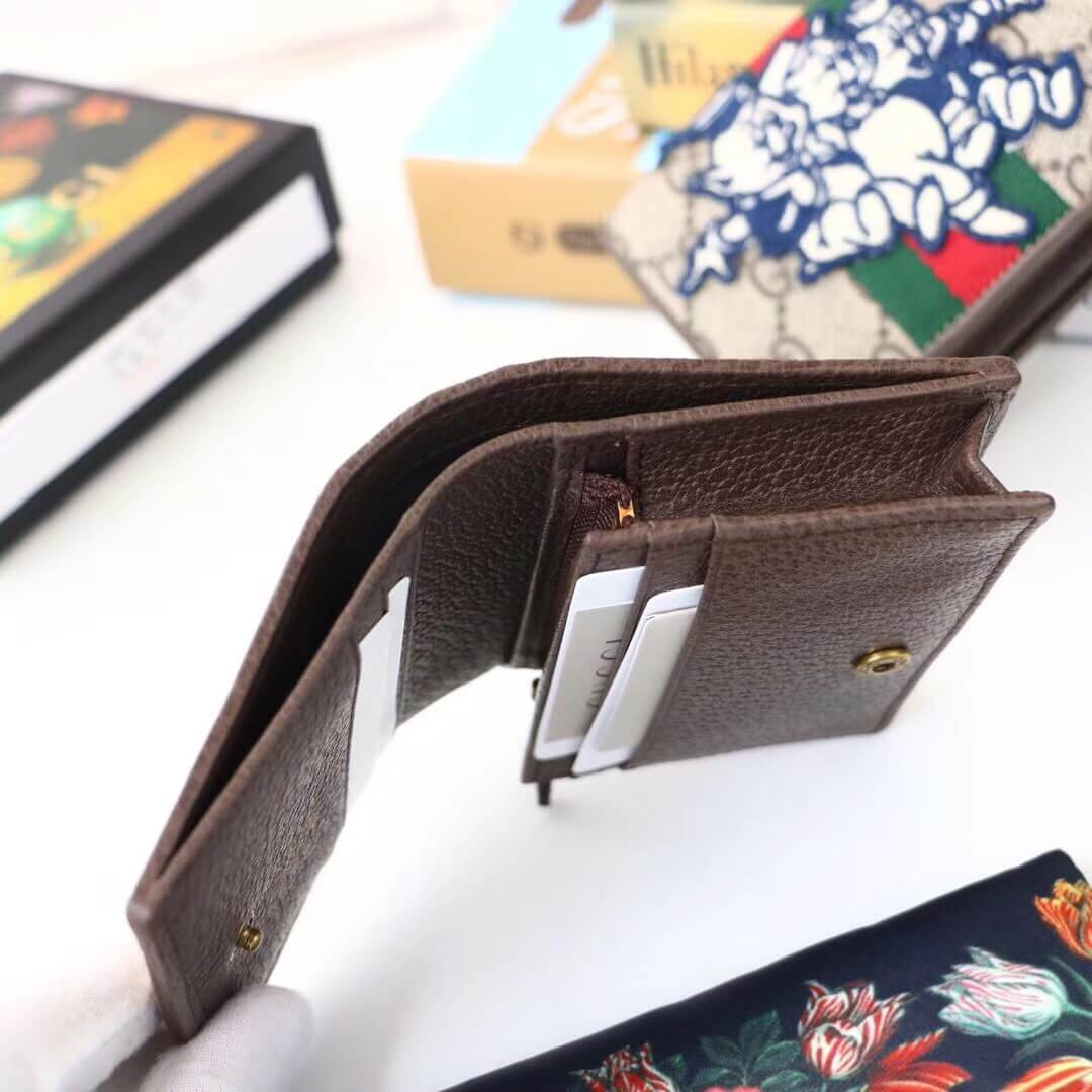 Gucci GG Card Case Wallet With Three Little Pigs 557801