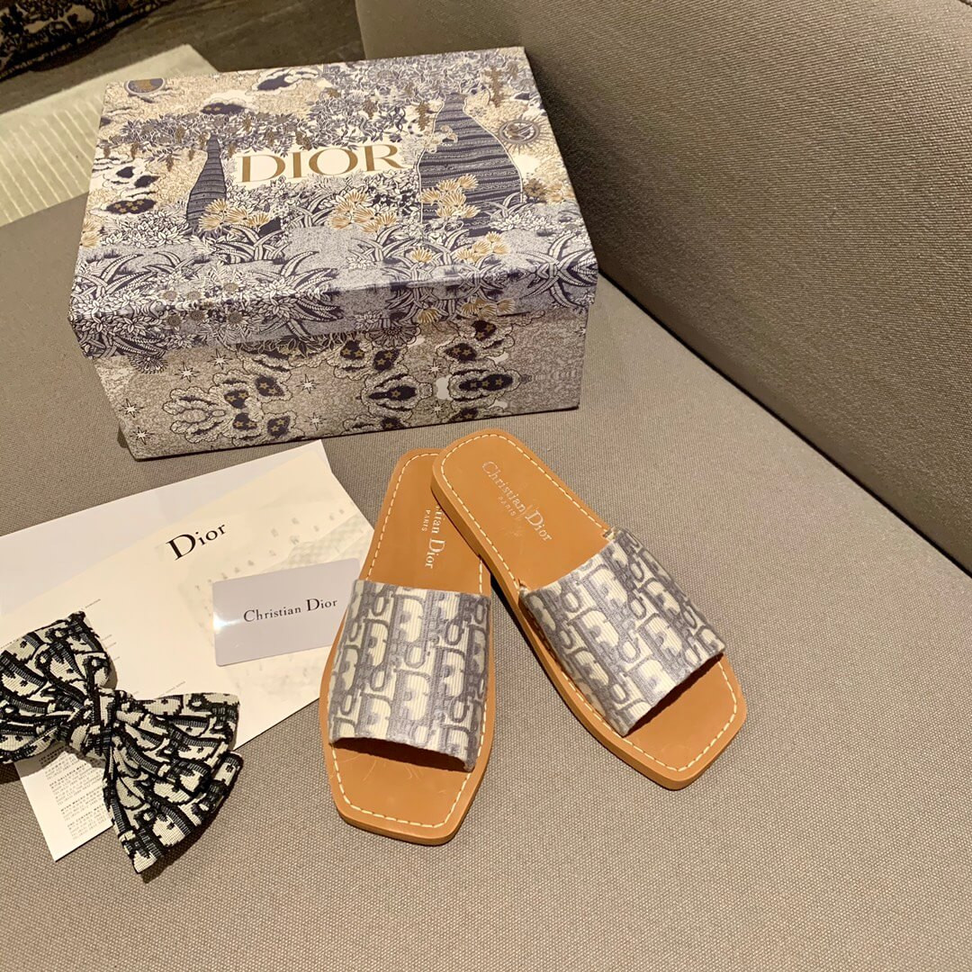 Christian Dior Logo Leather Mule D20604