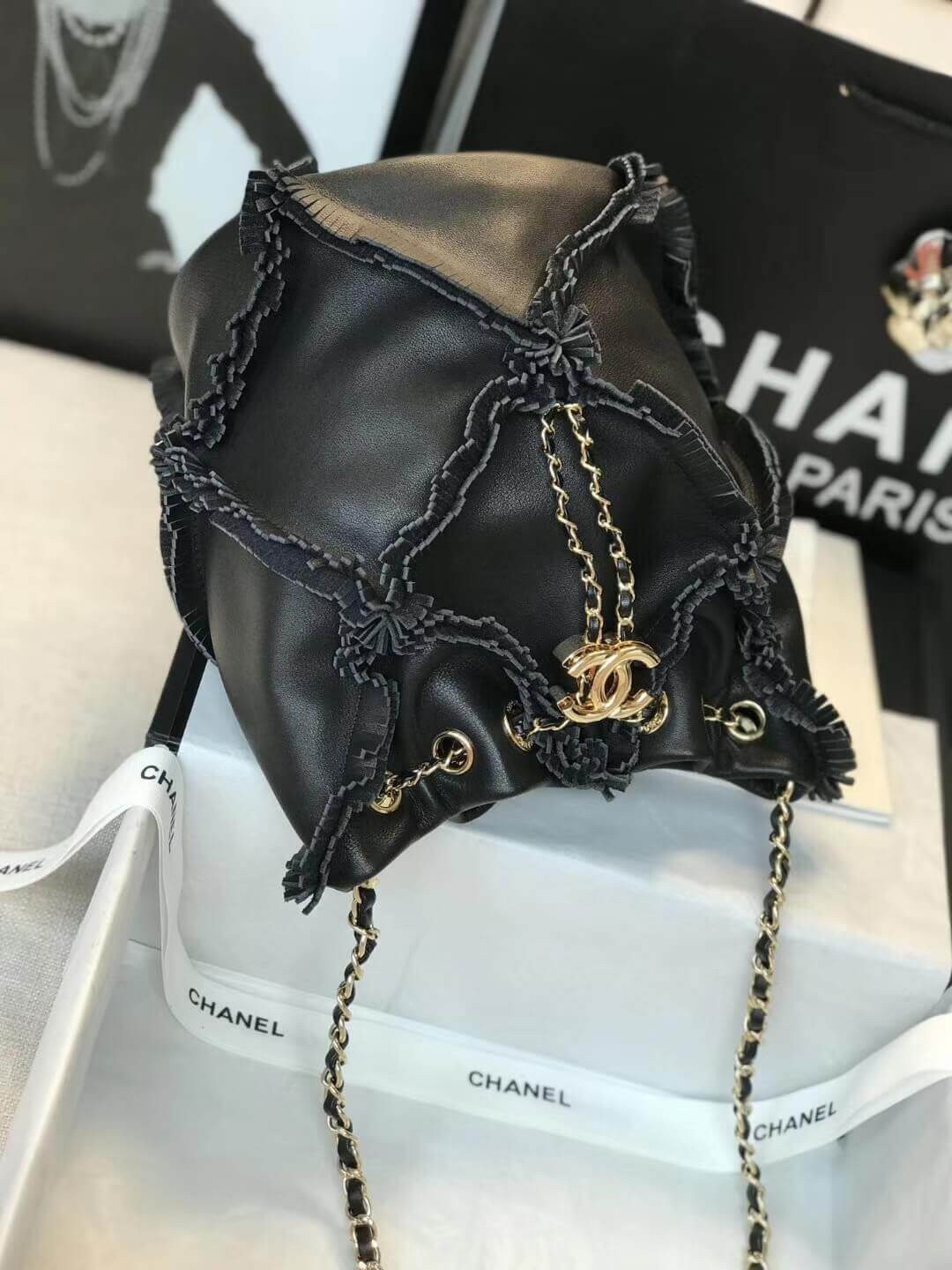 Chanel Drawstring Bag AS1503
