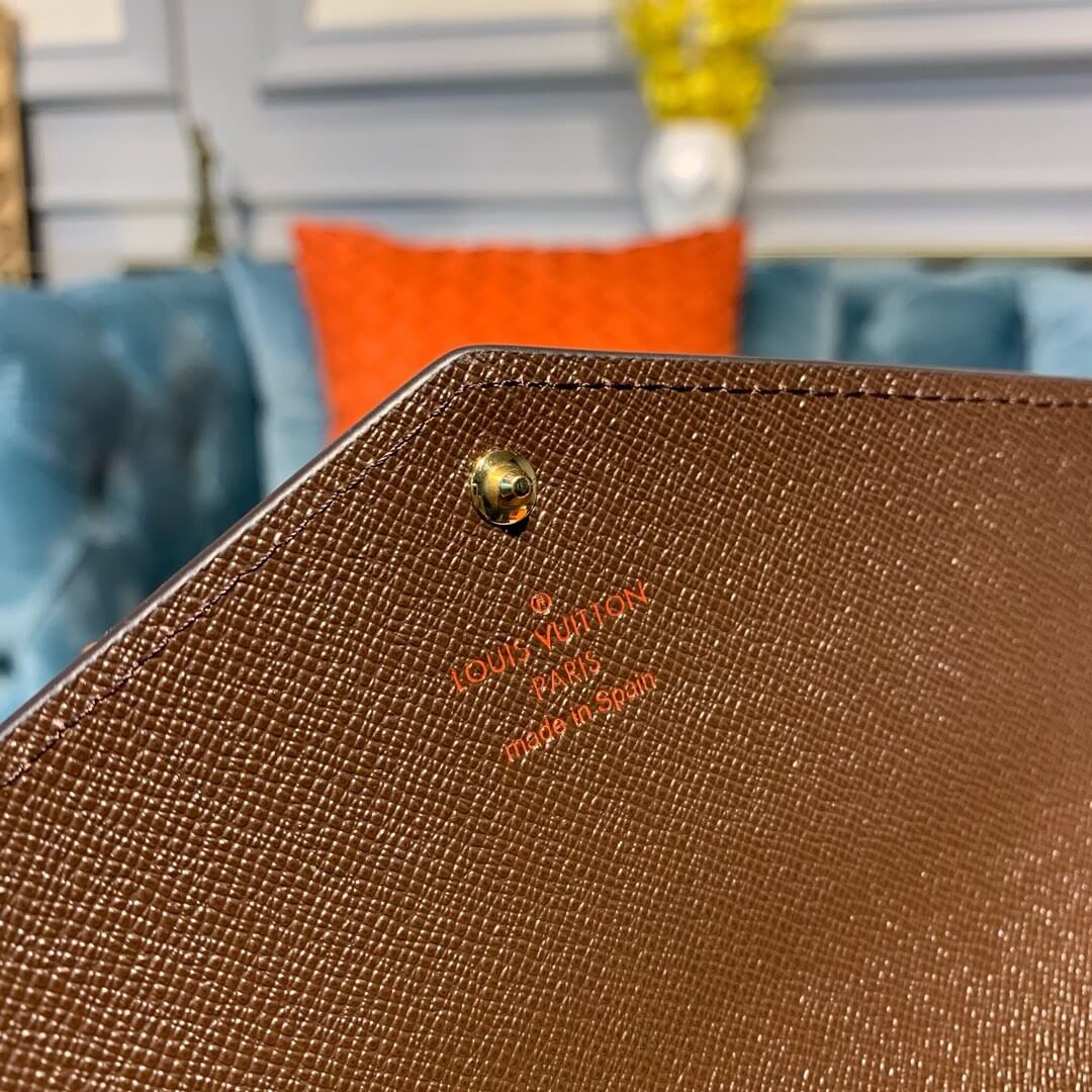 Louis Vuitton Damier Ebene Sarah Wallet N63209