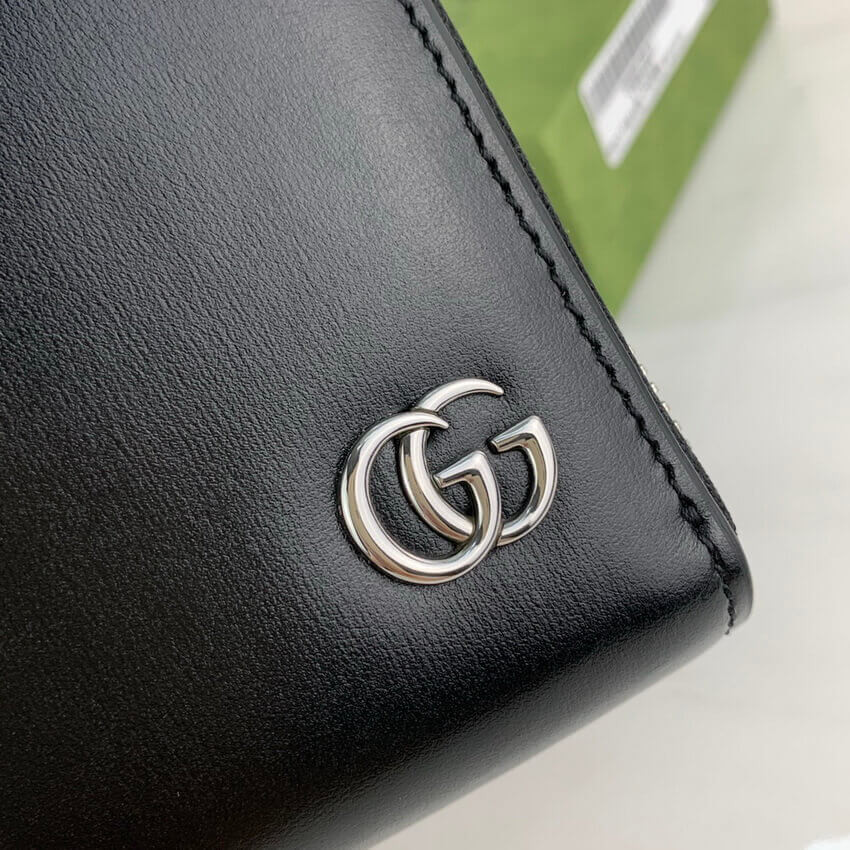 Gucci GG Marmont Smooth Leather Zip Around Wallet 428736