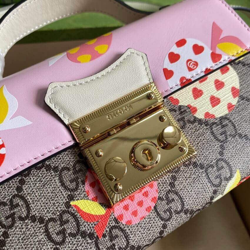 Gucci Les Pommes Padlock Mini Bag 652683