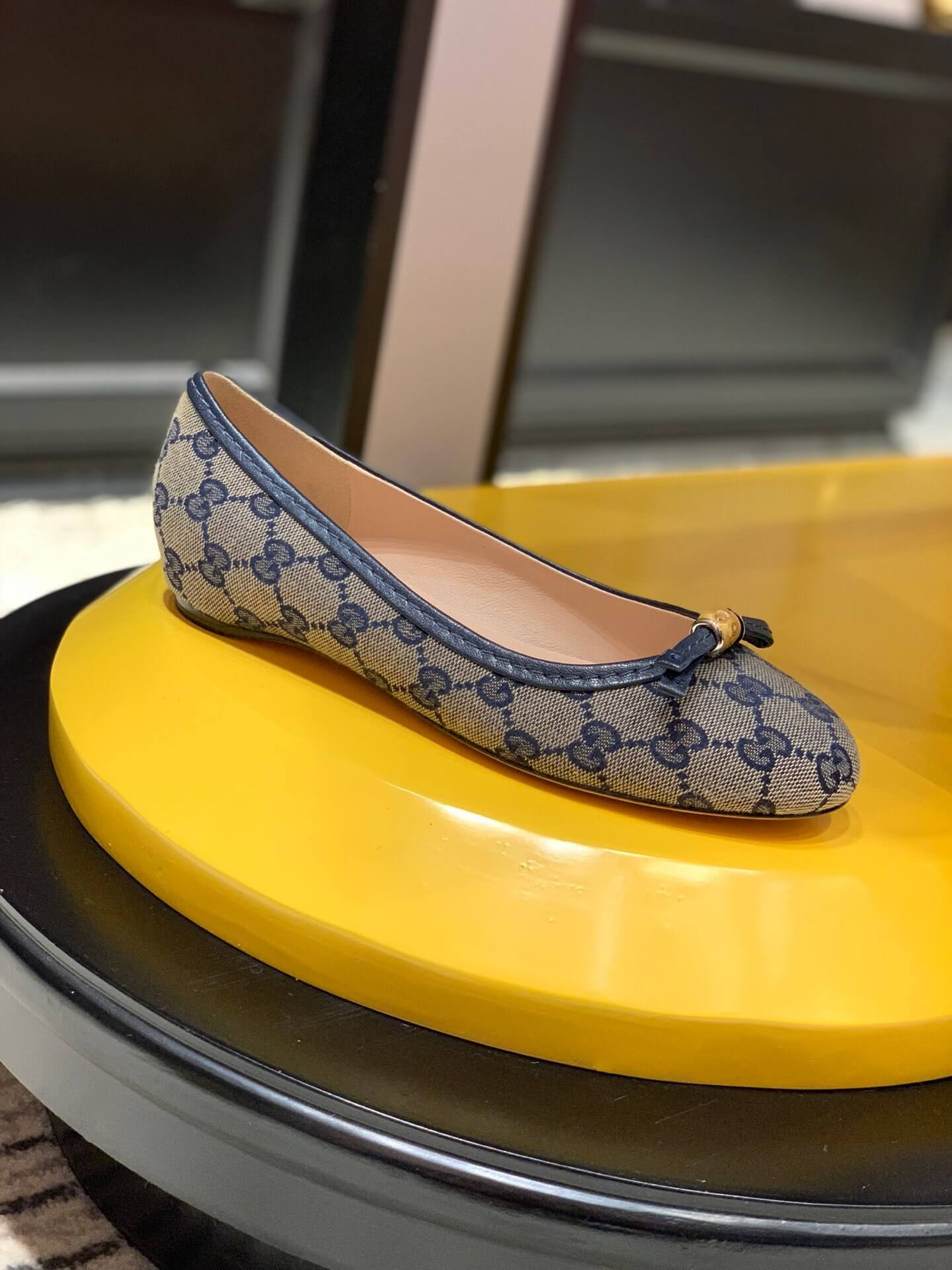 Gucci Canvas Ballerinas 423167 Blue