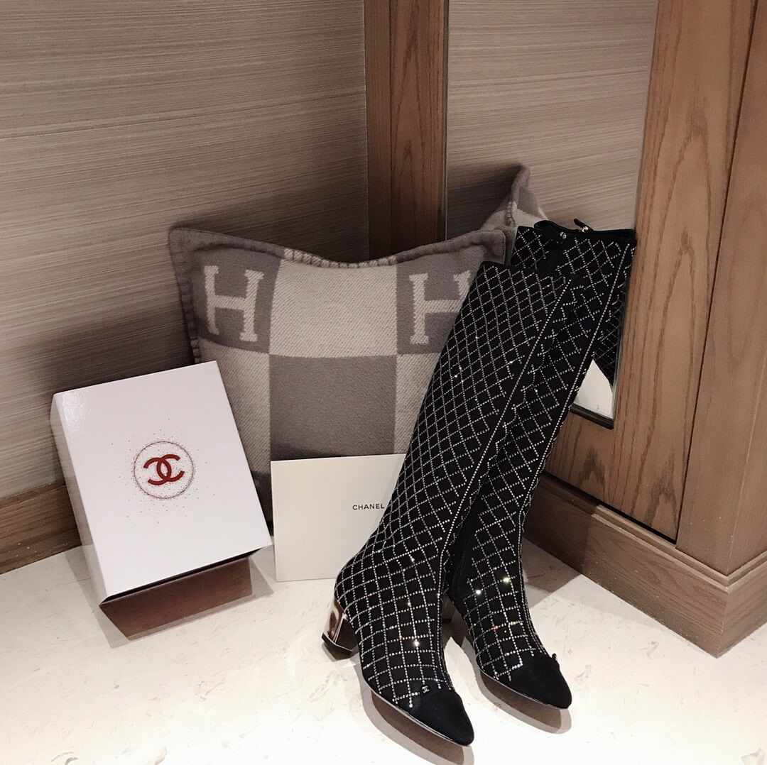 Chanel Crystal High Boots 11380
