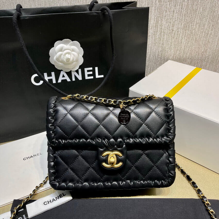 Chanel Braided Calfskin Flap Bag AS6075