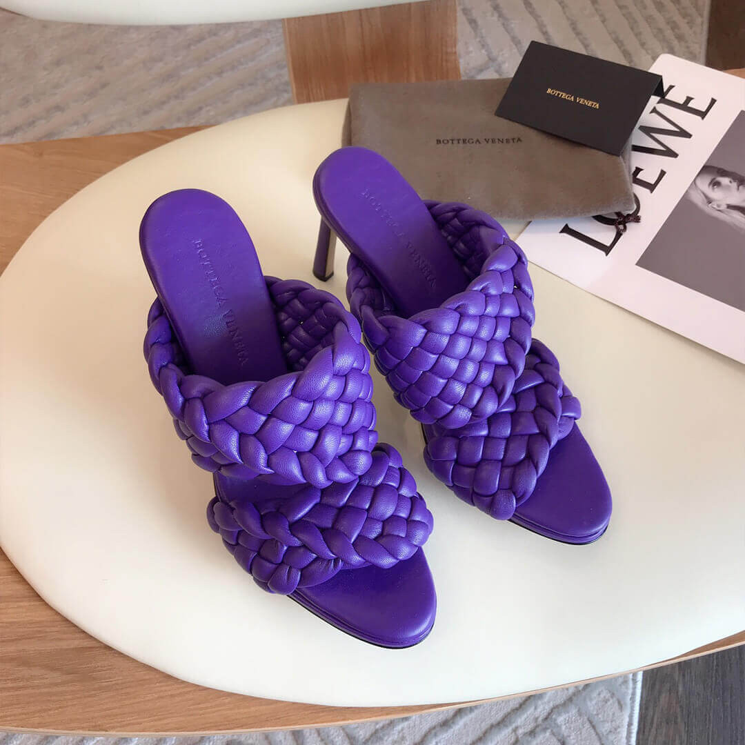 Bottega Veneta BV Curve Sandals 621213 Purple
