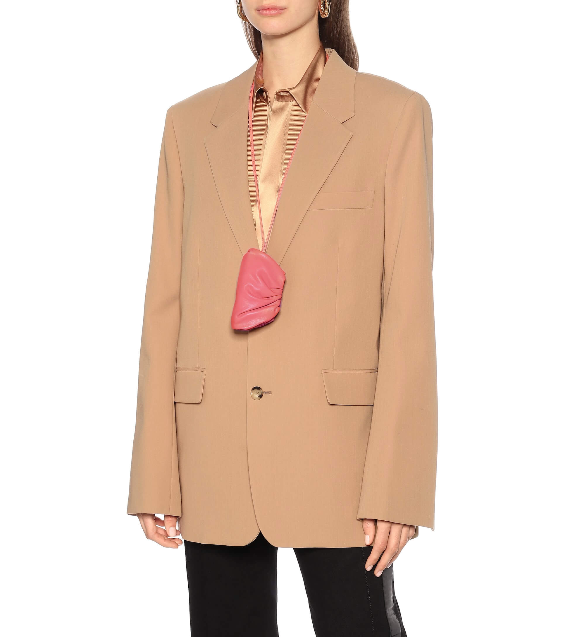 Bottega Veneta The Pouch Mini Leather Clutch 1364361