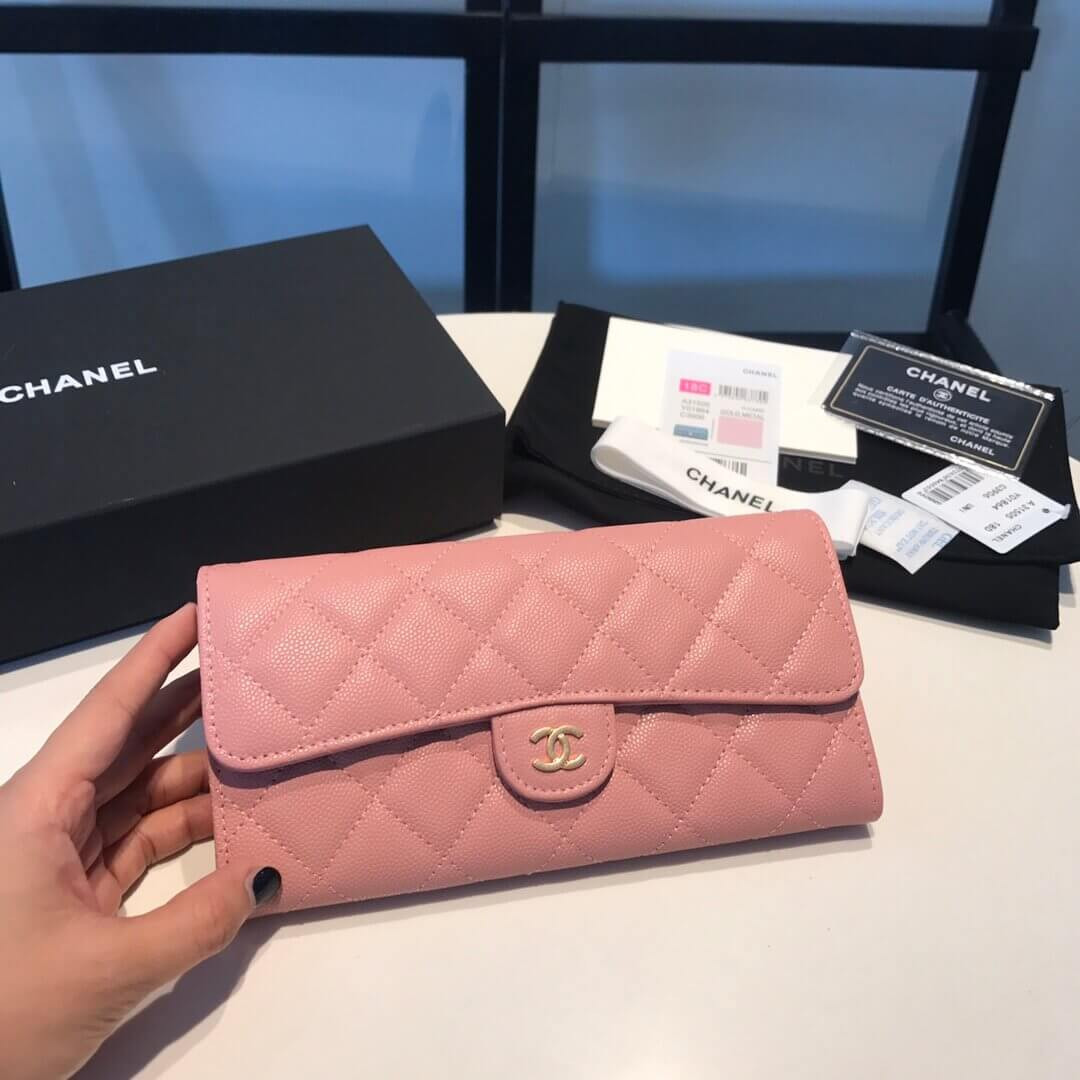 Chanel Grainy Calfskin Classic Bifold Wallet A31505