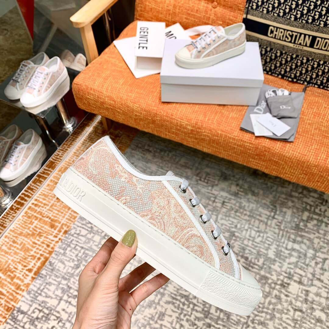 Christian Dior WalkNDior Sneaker In Embroidered Cotton 21180