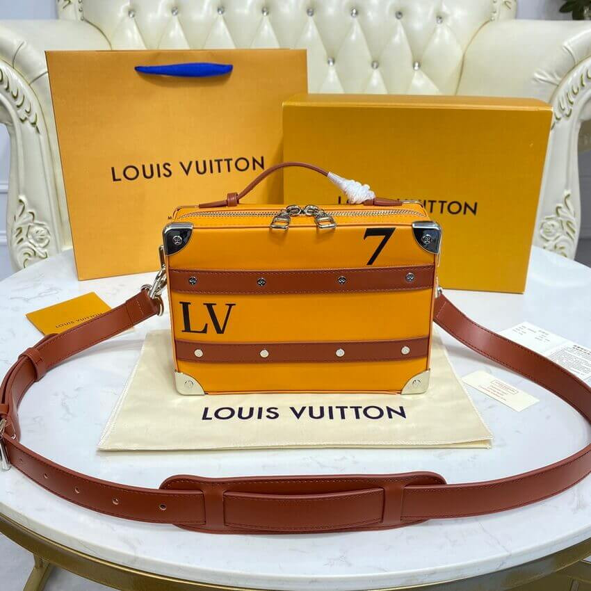 Louis Vuitton LVxNBA Orange Leather Handle Trunk M45785