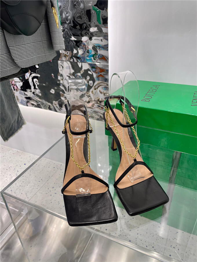 Bottega Veneta Stretch Snadals Shoes 651385 Black